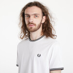 Tričko FRED PERRY Twin Tipped T-Shirt White XL