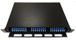 Lanview Optický patch panel ODF 19" 1U čierny / Patch panel / 48 vlákien / 24x LC duplex / OS2 SM / výsuvný (LVO-101020)