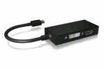 Icy Box IB-AC1032 čierna / video adaptér Mini DisplayPort na VGA amp; HDMI amp; DVI (IB-AC1032)