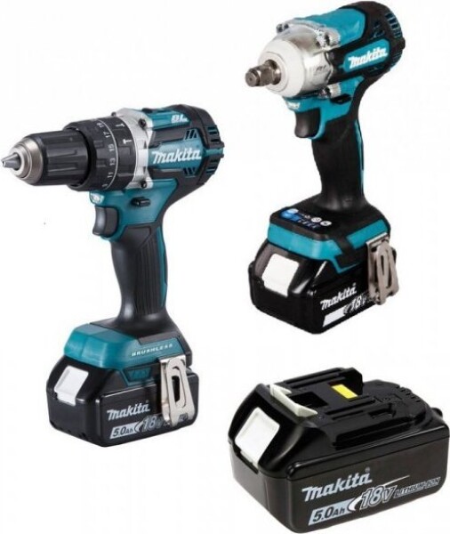 Makita Sada COMBO 18V DTW300+DHP484 3*5.0AH