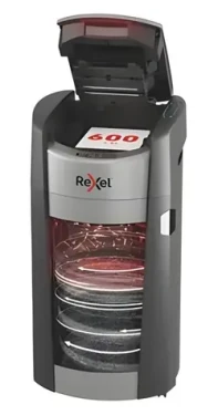 Rexel ShredMax AutoFeed+ 600M / Automatický skartovač / až 600 listov / dotykové ovládanie / 55 dB / čierna (2025600MEU)