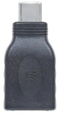 Manhattan redukcia USB-C(M)-USB-A(F) čierna / Redukcia / USB 3.1 Gen 1 / 5 Gbit/s (354646)
