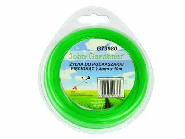 GEKO Struna do kosačky 2.4mm 10m / hviezdicový profil / nylon (G73980)