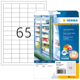 Herma Mraziace etikety biele 38,1x21,2 mm / Etikety / Papier / 1625 ks / A4 (4388)