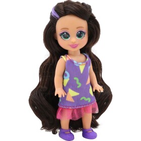 Funville Dreameez mini bábika v kornútku černé vlásky