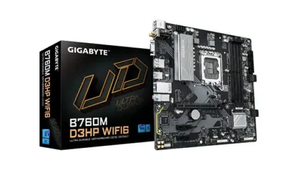 GIGABYTE B760 D3HP / B760 / LGA1700 / 4X DDR5 / 4X SATA III / USB / 2x PCIE x16 / 1x GLAN / 2x M.2 / mATX (B760M D3HP WIFI6)