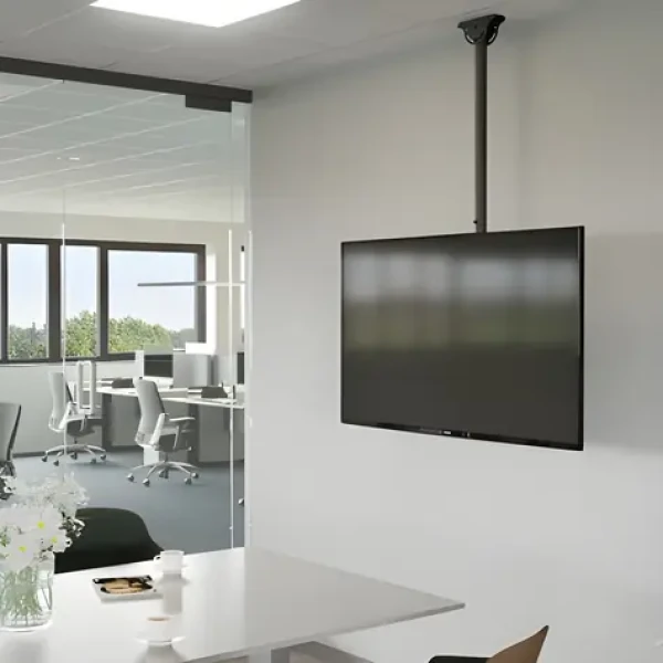 HAMA stropný TV držiak čierna / Stropný TV držiak / otočný, naklápací / 32 "-65" / VESA 400×400 / 50 kg