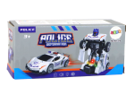 Mamido Auto-Robot Policajt Biely 2v1 Transformácia