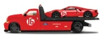 Maisto Flatbed - 2022 Ford GT Heritage Edition s číslom 16 červená