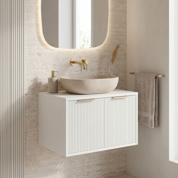 REA - Kúpeľňová skrinka pod umývadlo Core 60cm White REA-M0400