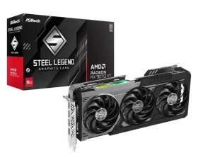 ASRock Radeon RX 9070 XT Steel Legend Dark / Grafická karta / 16GB GDDR6 / 256-bit / 2970 MHz / 800W (RX9070XT SLD 16G)