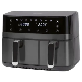 ProfiCook FR 1295 H čierna / dualná teplovzdušná fritéza / 2700W / 9 l / 8 programov (501295)