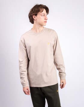 Carhartt WIP L/S Chase T-Shirt Fleur De Sel/Gold M