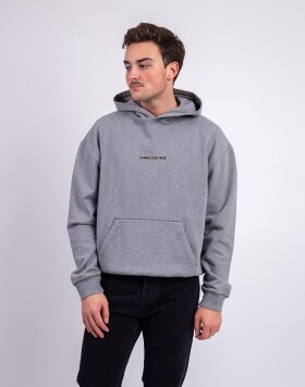 ONE OF XX Grey Melange Embroidered Hoodie Grey Melange S