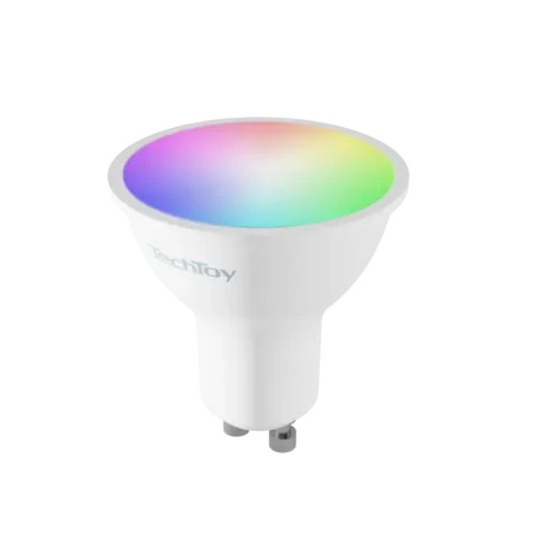 TechToy Smart Bulb RGB 4.7W GU10 ZigBee / 345lm / 2200-6500K / Energetická trieda F (TSL-LIG-GU10ZB)