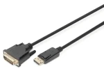 Digitus DisplayPort - DVI-D 3 m čierna / Redukčný kábel / DisplayPort 1.1a / Max. rozlíšenie 1920×1200 (DB-340301-030-S)