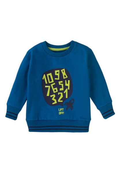 Chlapčenská mikina s kapucňou, Minoti, Beam 6, modrá - 86/92 | 18-24m