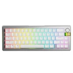 Glorious GMMK 3 Pro HE Wireless 65% - Fox HE ANSI strieborná / herná 65% TKL / USB-C+BT / ANSI (US) / Fox HE / RGB / 1.4m (GLO-KB-GMMK3-PRO-65-PB-HE-WL-SIL-US)