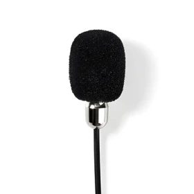 Nedis Klopový mikrofón / Mikrofón / Všesmerový / Káblový / 3.5 mm / Veterný filter (MICCJ105BK)
