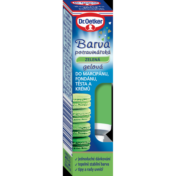 Zelenej potravinársky gelový pigment 10 g - Dr. Oetker - Dr. Oetker