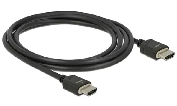 DeLock Ultra vysokorýchlostný HDMI kábel 2m čierna / 48 Gbps / 8K / 60 Hz (85294)