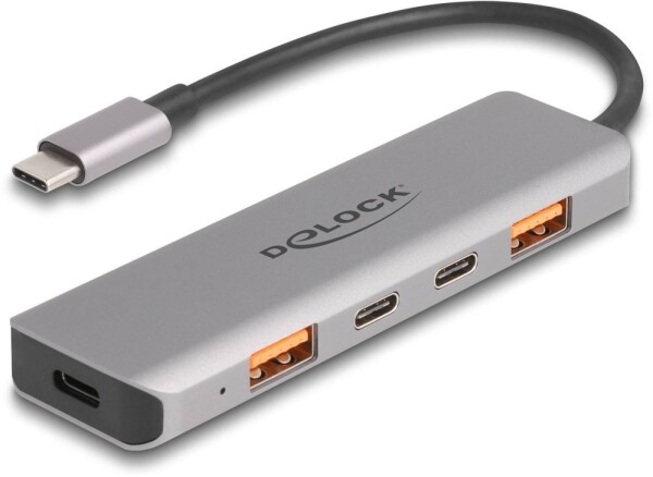 Delock DELOCK USB 10 Gbps 2 Port USB Typ-A + 2 Port USB Type-C 95W (64302)