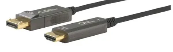 MicroConnect Premium Optic Fiber Kábel DisplayPort 1.4 (M) - HDMI 2.0 (M) 30m čierna (DP-HDMI-3000V1.4OP)