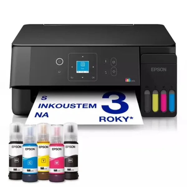Epson EcoTank L3360 / Atramentová multifunkcia / A4 / 33ppm / 5760×1440dpi / tlač skenovanie kop. / USB Wi-Fi (C11CL63409)