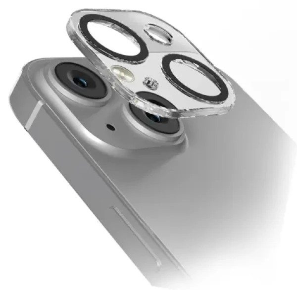 SBS pre Apple iPhone 15/15 PLUS čierna / Ochranný kryt objektívu