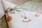 Chic Antique Látkový obrúsok Aix Garland Cream 40 × 40 cm