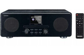 Lenco DAR-061 čierna / FM amp; DAB+ rádio / CD prehrávač / 25W / 3.5mm jack / Bluetooth (DAR-061)
