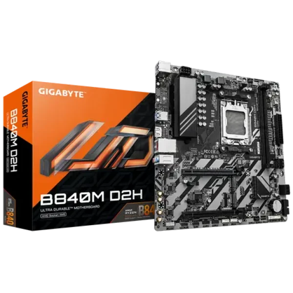 GIGABYTE B840M D2H / B840M / AM5 / 4x DDR5 / PCIEx16 / 2.5 GLAN / mATX (B840M D2H)