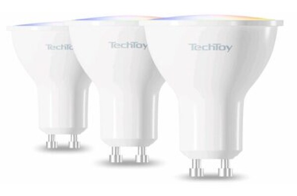 Techtoy Chytrá žiarovka (GU10) - ZigBee / 4.7W / RGB / ZigBee / 3ks (TSL-LIG-GU10ZB-3PC)