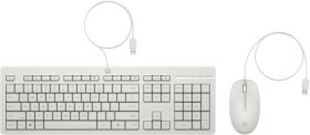 HP HP 225 - Tastatur-und-Maus-Set - 100% - full size - USB - QWERTZ - Deutsch - Cashmere White