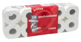 Celtex Professional biely / Toaletný papier / 2vrstvový / 160 útržkov / 10 ks (10050)