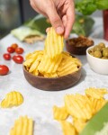 Vilgain Vrúbkované chipsy BIO – morská soľ 100 g