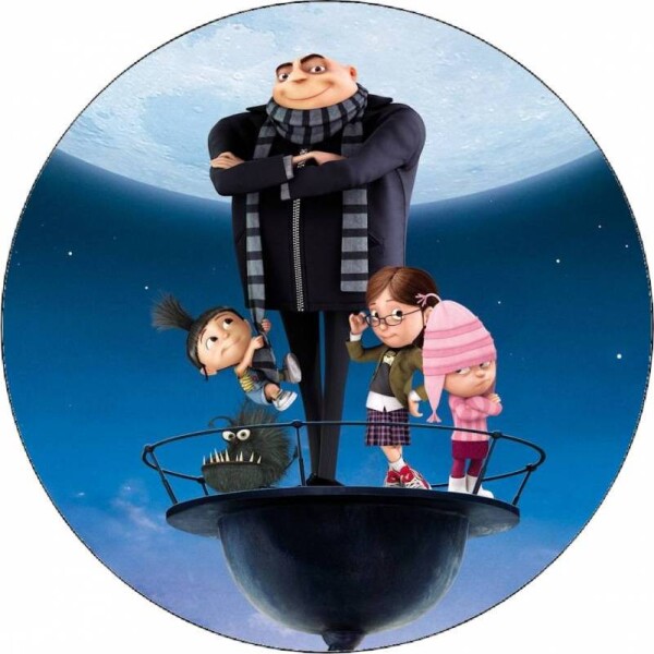 Jedlý papier Ja, padouch Gru a dievčatá 19,5 cm - Pictu Hap - Pictu Hap