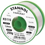 Stannol KS115 spájkovací cín bez olova cievka Sn99,3Cu0,7 ROM1 250 g 1 mm; 574016