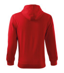 Trendy mikina na zips pre mužov červená L
