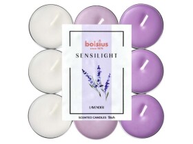 Bolsius Sensilight Čajové 9ks Lavender tříbarevné, vonné svíčky