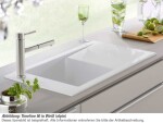 VILLEROY & BOCH VILLEROY & BOCH - Keramický drez Timeline 50 White alpin nástavný 900 x 510 bez excentra 330701R1