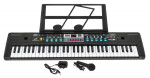 Mamido Detský keyboard čierny s mikrofónom