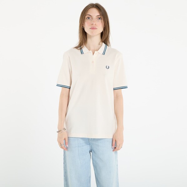 Tričko FRED PERRY Twin Tipped Fred Perry Shirt Silky Peach/ Dark Petrol 6