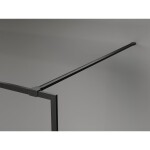 MEXEN/S - Kyoto-XF Sprchová zástena WALK-IN s rámom 90 x 202, dekor 10 mm, čierna 800-090-104-70-30-X