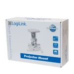 LogiLink BP0003 biela / Stropný držiak projektora / do 15 kg / náklon 0-25 ° / otočenie 360 ° (BP0003)