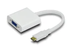 MicroConnect Adaptér miniHDMI (M) - VGA (F) biela / Full HD (1920 x 1080) @ 60Hz / Plug Play (HDMIVGA)