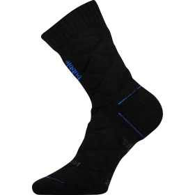 VOXX Ponožky silné dvouvrstvé z merino FORCE s ionty stříbra ČERNÉ 35-38 111785