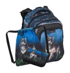 Malý školský set Bagmaster LUMI 24 F Set S Wolf