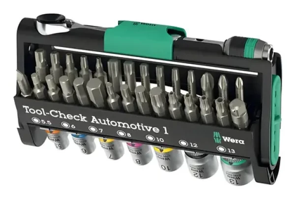 Wera Sada náradia Tool-Check Automotive 1 / 38 dielov / Bity, račňa a nástrčné kľúče / Taška na náradie (5049065001)