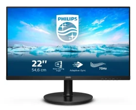 21,5" Philips V Line 222V8LA čierna / Monitor / VA / 1920 x 1080 / 75Hz / 4ms / 250cd / Repro (222V8LA/00)
